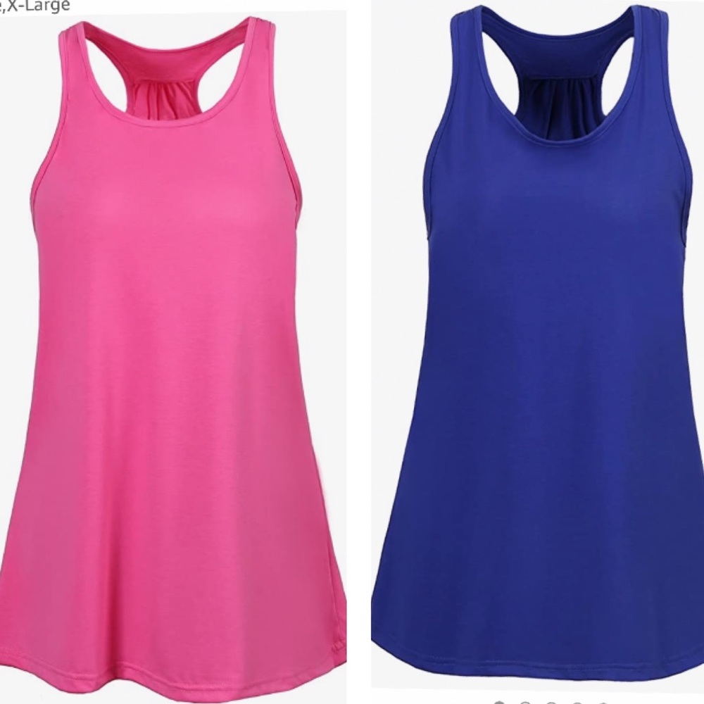 Flowy Burnout TriBlend Racerback Tanks - XL - 2 for 1